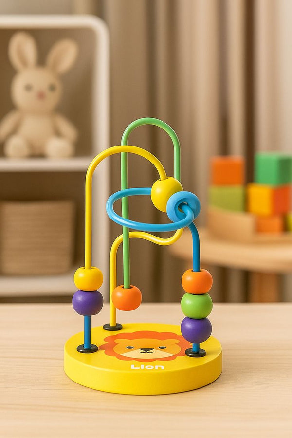 Montessori Wooden Bead Maze – Sensory Learning Toy